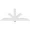 Ekena Millwork Redmond Architectural Grade PVC Gable Bracket, 84"W x 35"H x 6"D x 6"F, 10/12 Pitch GBP084X35X0606RED00 - alternate 5